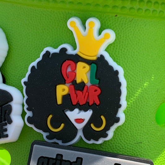 SHOE CHARMS - GRL PWR CROWN - ShoeNami