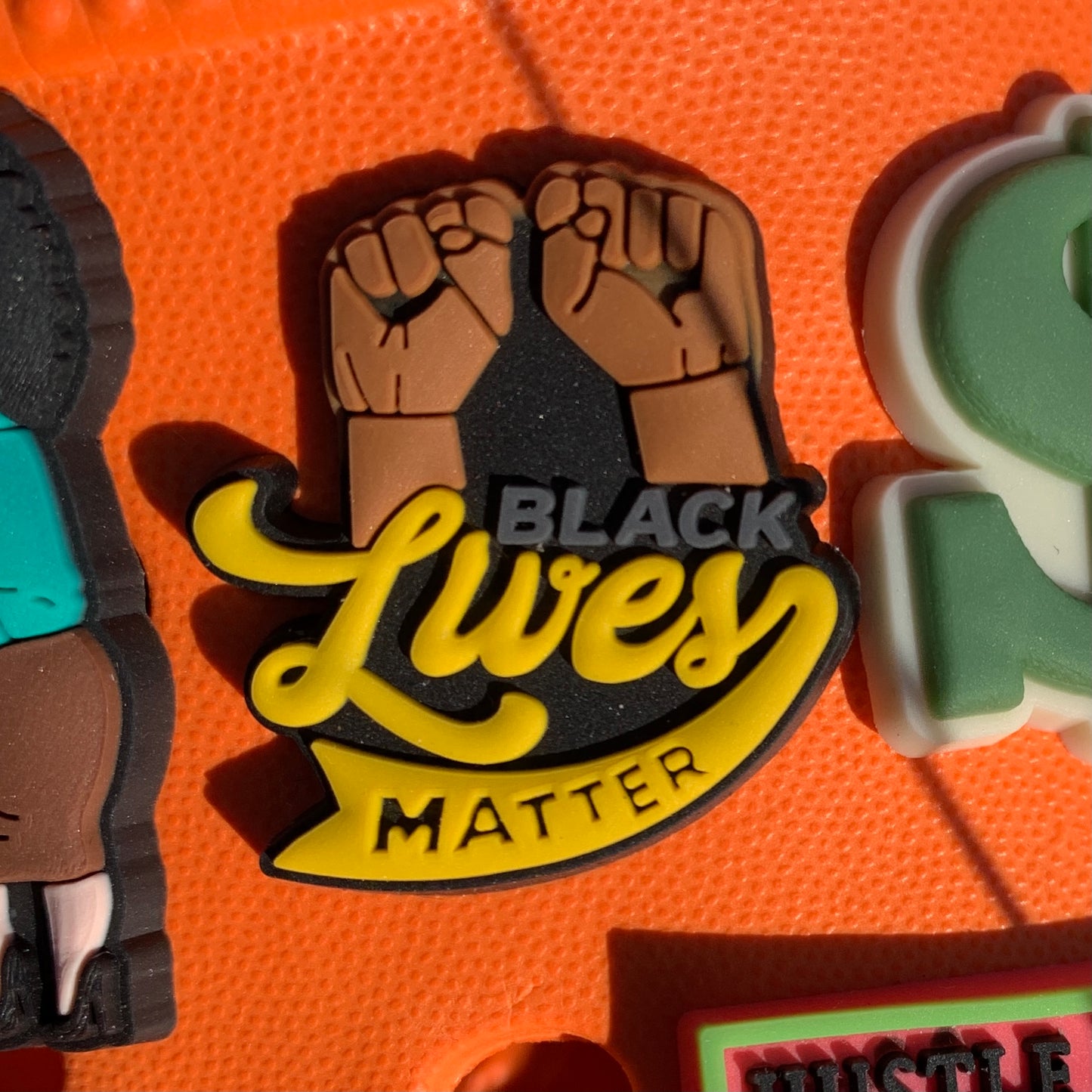 SHOE CHARMS -  DOUBLE FIST BLACK LIVES MATTER - ShoeNami
