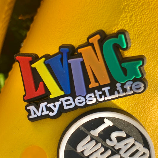 SHOE CHARMS - RAINBOW BEST LIFE - ShoeNami