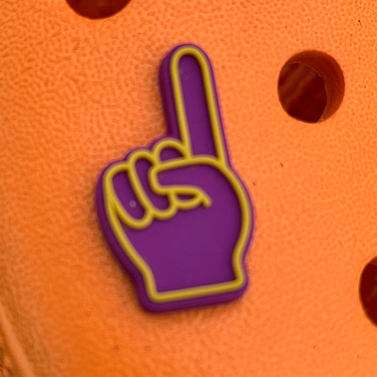 SHOE CHARMS - PURPLE & GOLD #1 - ShoeNami