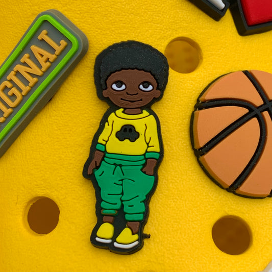 SHOE CHARMS - GREEN SWEATS LIL MAN - ShoeNami