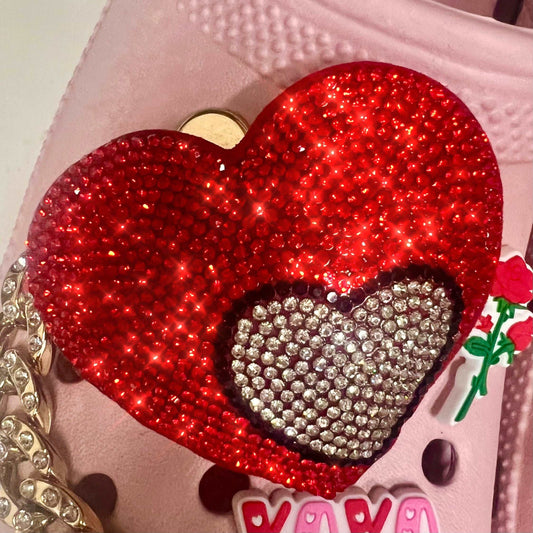 CHAIN SHOE CHARMS EXTRA LARGE  - XL HEART - ShoeNami