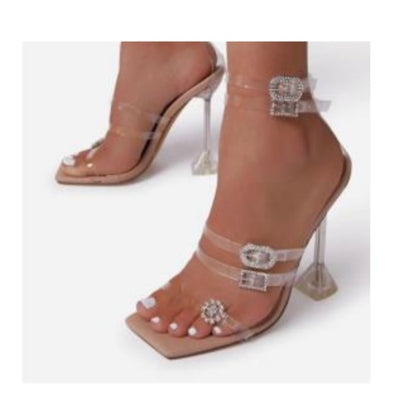 GINNY Clear Nude - ShoeNami