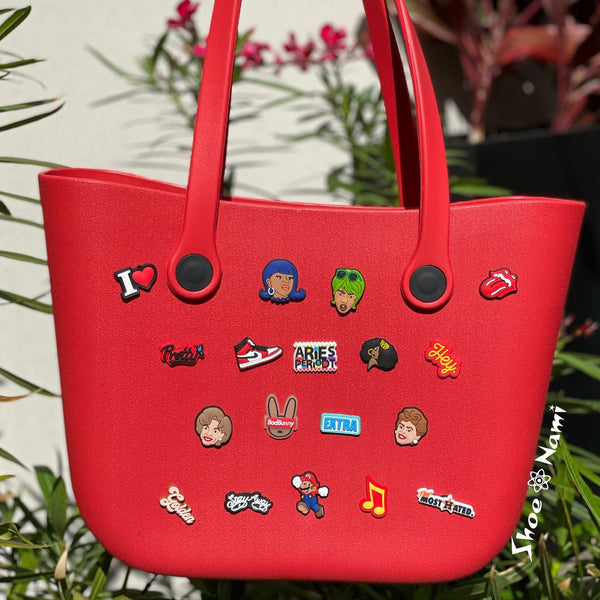 CHARMING BAG Red (charms sold separately) - ShoeNami
