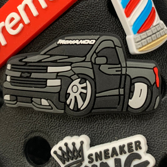 SHOE CHARM - MONSTER TRUCK CAR CHEVY SILVERADO - ShoeNami