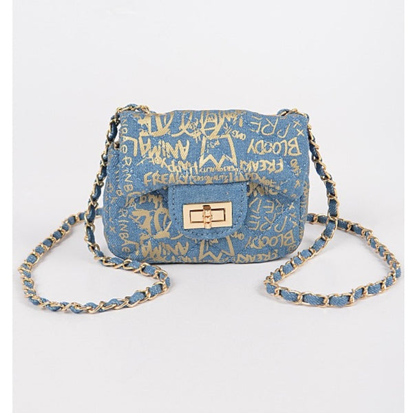 BRONX MINI BAG/HPC1092 Light Denim Gold - ShoeNami