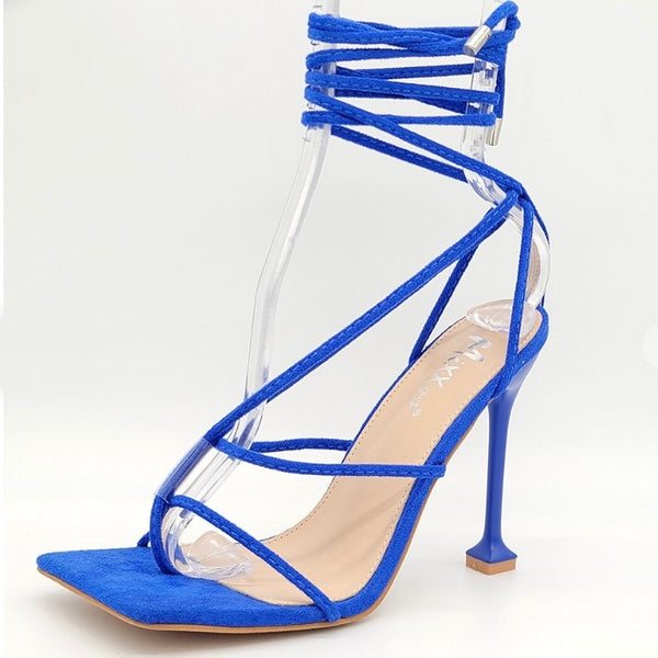 NICKY Blue Faux Suede (MF) - ShoeNami