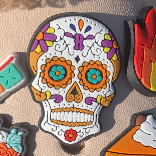 SHOE CHARMS - DAY OF THE DEAD SKULL - ShoeNami