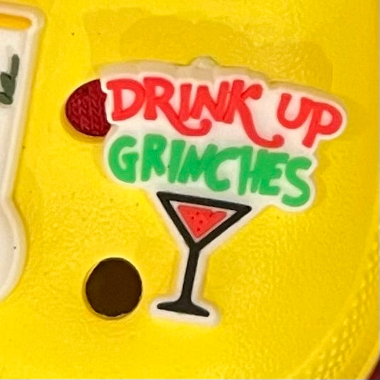SHOE CHARMS - DRINK UP GRINCHES - ShoeNami