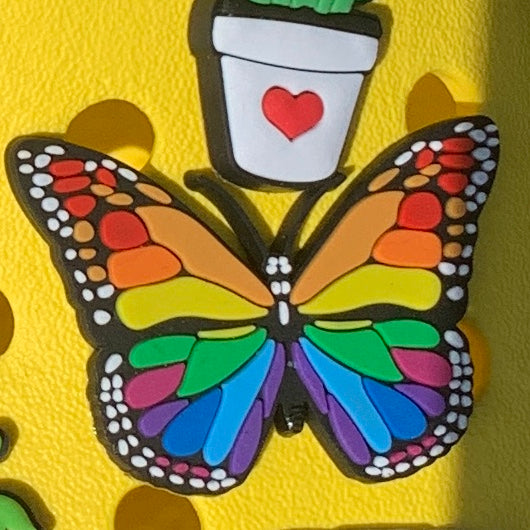 SHOE CHARMS - RAINBOW BUTTERFLY - ShoeNami