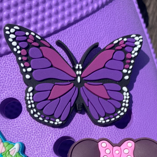 SHOE CHARMS - PURPLE BUTTERFLY - ShoeNami
