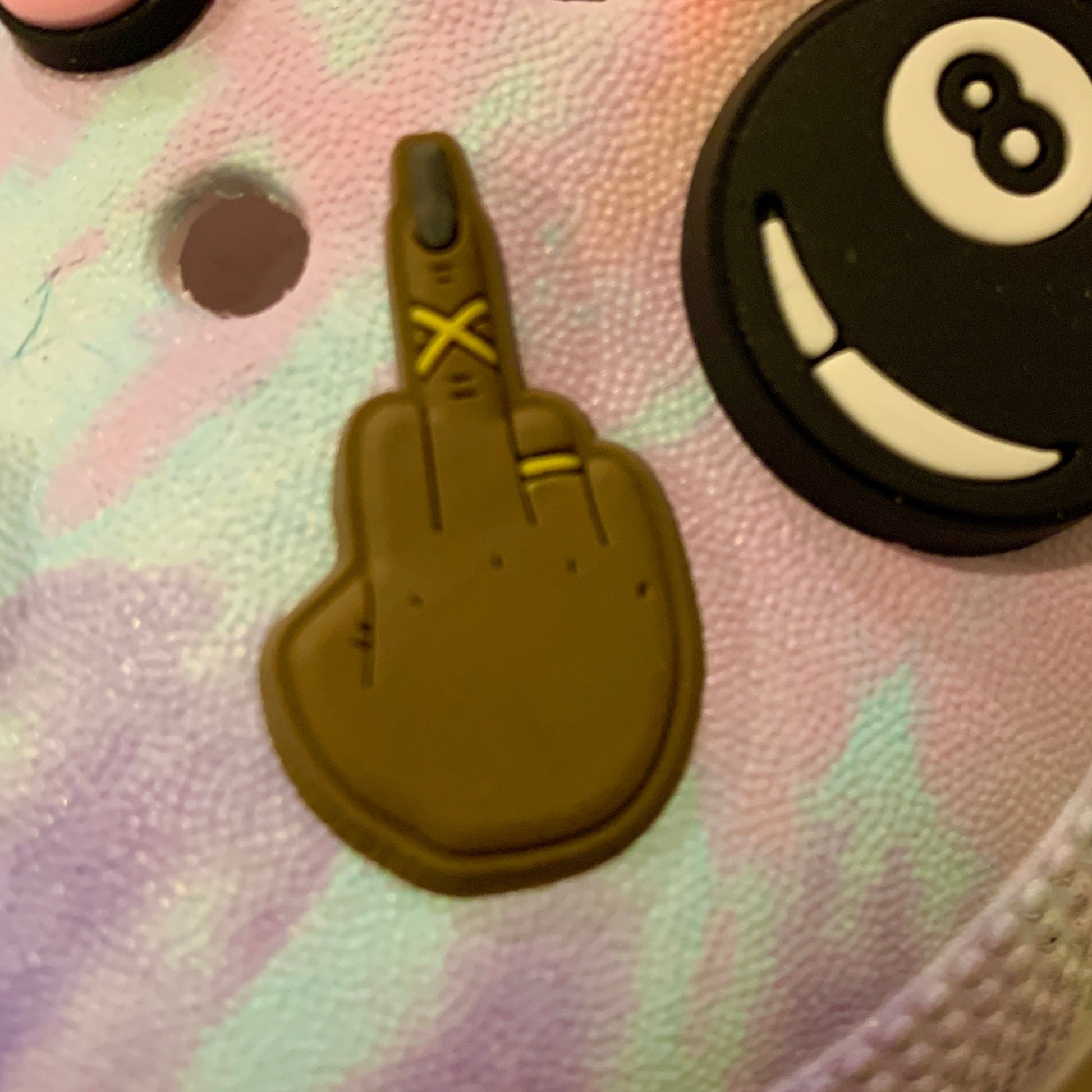 a close up of a pair of shoes on the floor 