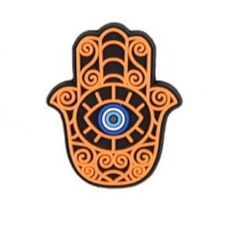 SHOE CHARMS - HAMSA EVIL EYE HAND - ShoeNami
