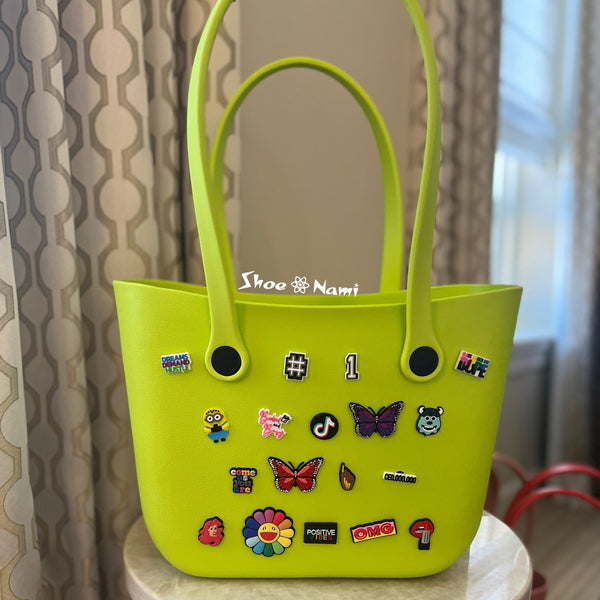 CHARMING BAG Lime Green (charms sold separately) - ShoeNami