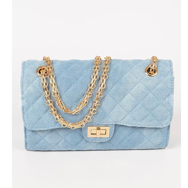 CARLTON BAG/HPC3283 Light Blue Denim - ShoeNami