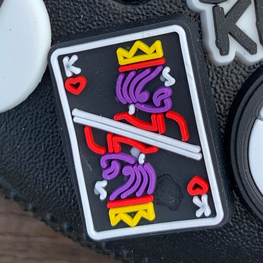 SHOE CHARMS - NEON KING OF HEARTS - ShoeNami
