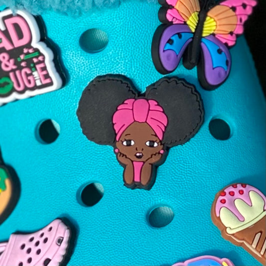 SHOE CHARMS - PINK PUFFS CUTIE - ShoeNami