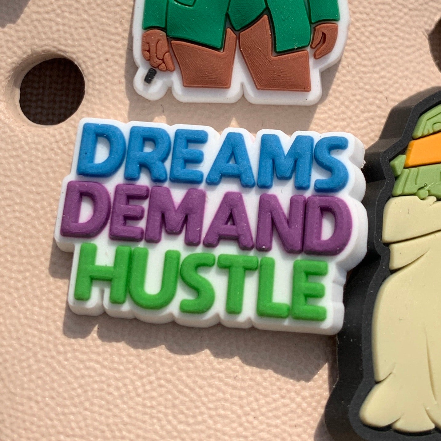SHOE CHARMS - DREAMS DEMAND HUSTLE - ShoeNami