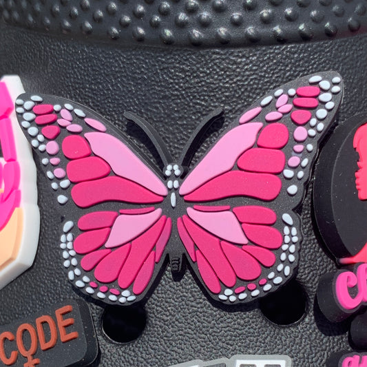 SHOE CHARMS - PINK BUTTERFLY - ShoeNami