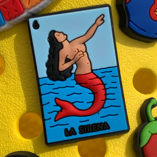 SHOE CHARMS - LA SIRENA LOTERIA CARD - ShoeNami