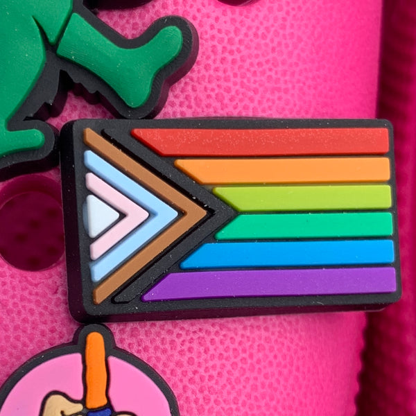 SHOE CHARMS - PROGRESS PRIDE FLAG - ShoeNami