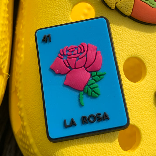 SHOE CHARMS - LA ROSA LOTERIA CARD - ShoeNami