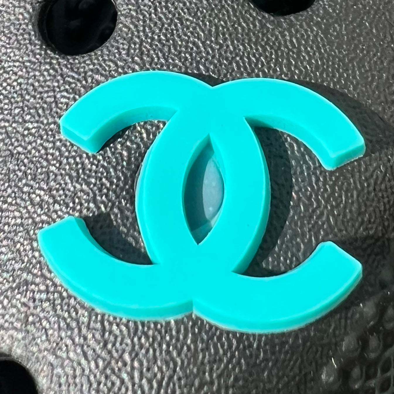 SHOE CHARMS - TURQUOISE DOUBLE C - ShoeNami