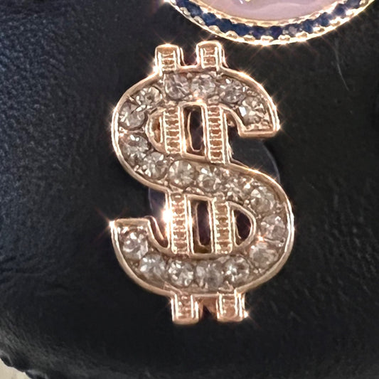 METAL SHOE CHARMS - BLINGY DOLLAR - ShoeNami