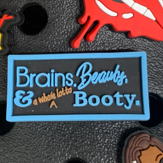 SHOE CHARMS - BRAINS BEAUTY AND A WHOLE LOTTA BOOTY - ShoeNami