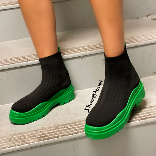 PURE FEELINGS Green/Black - ShoeNami