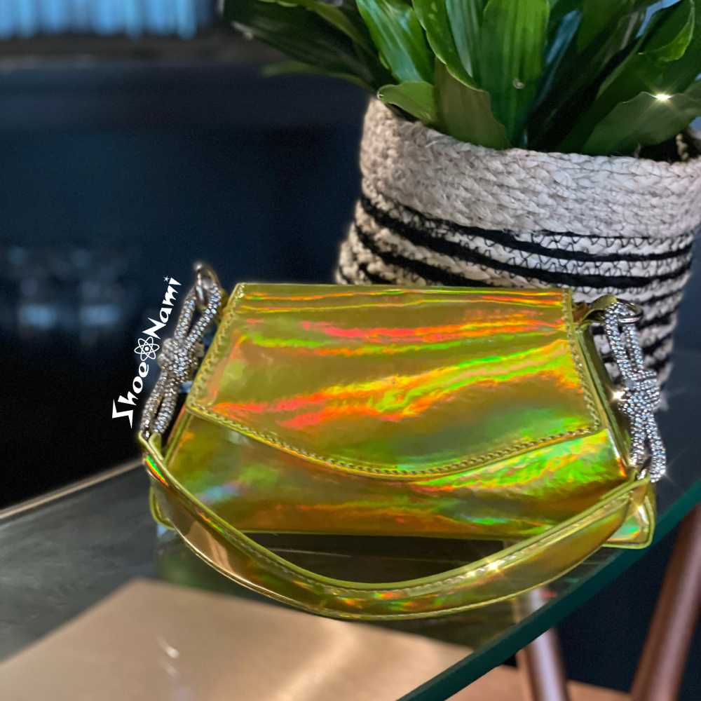 VIVA BAG Lime Yellow Hologram - ShoeNami