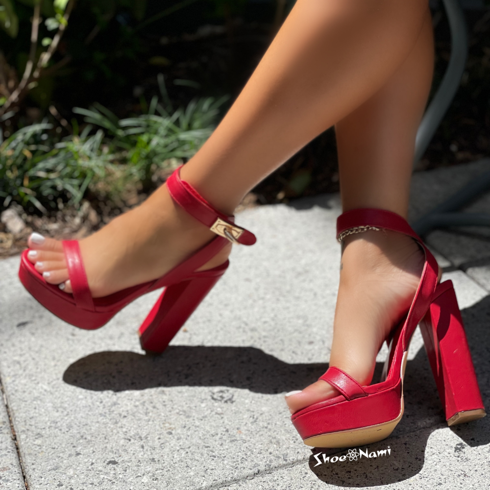 YUKO-77 Red - ShoeNami